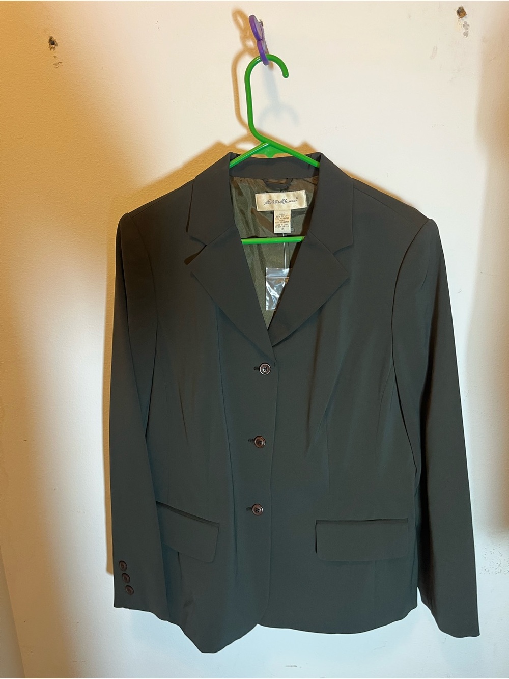 Eddie Bauer olive green Women's Suit Jacket